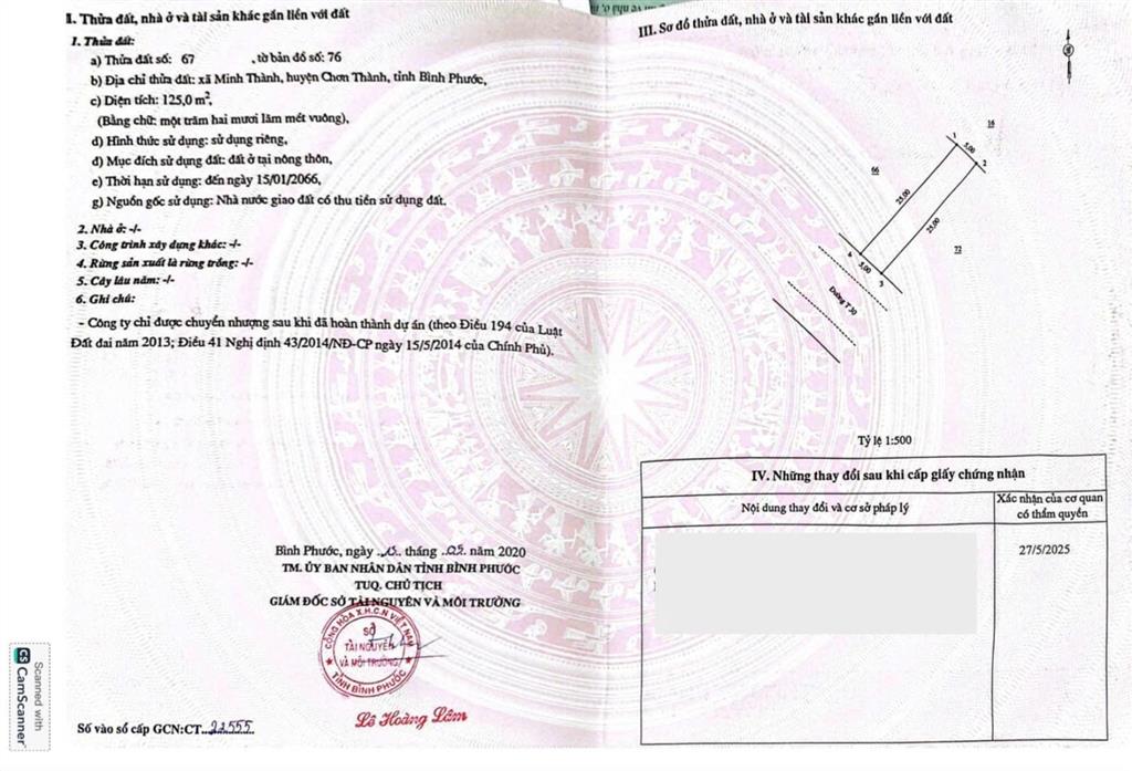 Đất mặt tiền đường t30, minh thành, chơn thành, bình phước