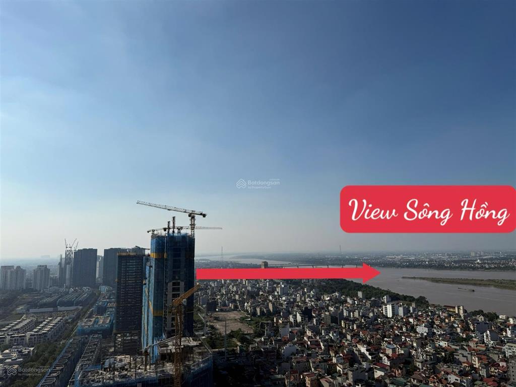 Duy nhất 1 căn duplex view trọn sông hồng, cầu nhật tân giá đợt đầu noble tây hồ tầng đẹp
