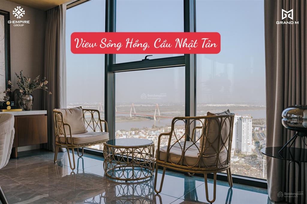 Duy nhất 1 căn duplex view trọn sông hồng, cầu nhật tân giá đợt đầu noble tây hồ tầng đẹp