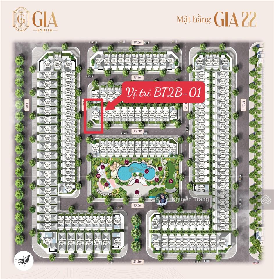 Duy nhất 1 căn góc giá tốt biệt thự gia by kita 180m2 hướng tây,  0904 859 ***