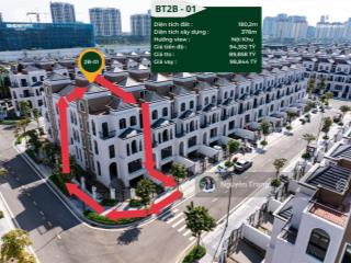 Duy nhất 1 căn góc giá tốt biệt thự gia by kita 180m2 hướng tây,  0904 859 ***