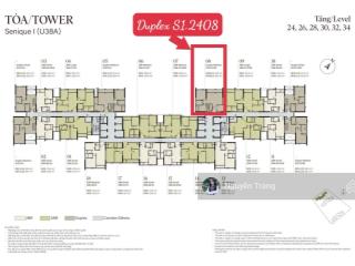 Chính chủ cần bán căn góc duplex 161,9m2 tòa senique 1 giá đợt đầu tầng đẹp  0904 859 ***