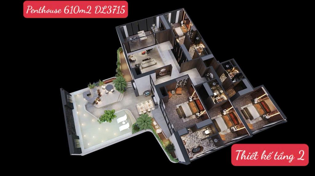 Căn ngoại giao vvip penthouse sân vườn tại noble crystal tây hồ