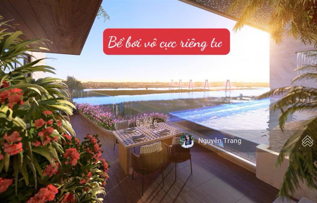 Căn ngoại giao vvip penthouse sân vườn tại noble crystal tây hồ