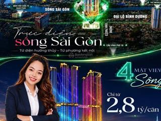 Sở hữu căn hộ view sông sài gòn full nội thất smarthome samsung chỉ 2,8 tỷ/căn