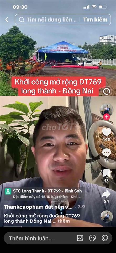 bán đất duong qua sân bay long thanh