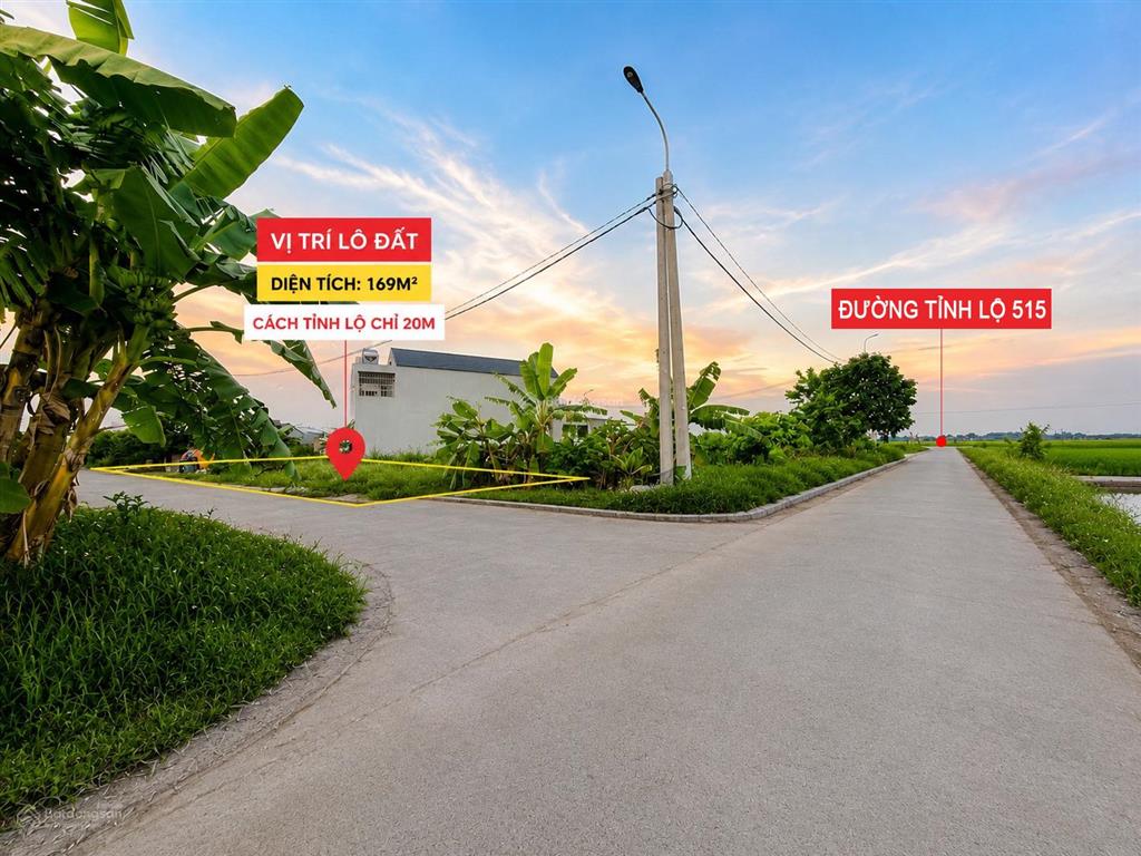 Lô đất rộng tại thọ xuân giá chỉ 5 triệu/ mét vuông  cách tỉnh lộ 515 20 mét