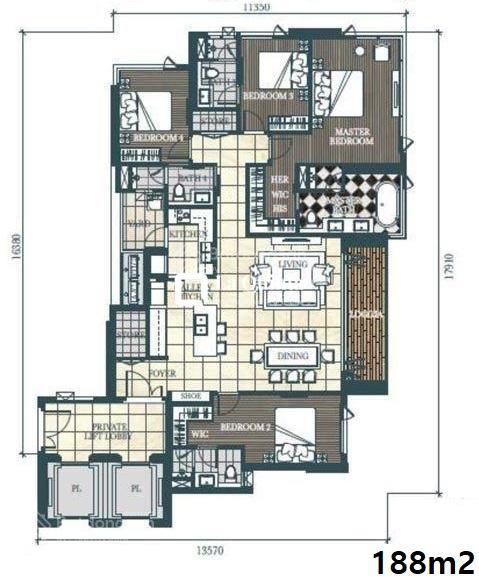D'edge bán gấp căn 4pn lầu cao, view sông cực đẹp. đang có sẳn hđ thuê 105 trd net/tháng.