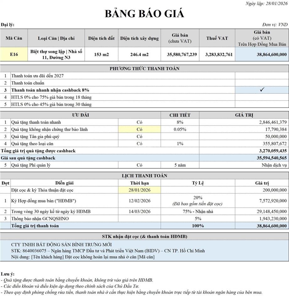 Biệt thự song lập 153 m2, view sông & gần công viên yên tĩnh. đã có sổ hồng, giá chỉ 35,5 tỷ