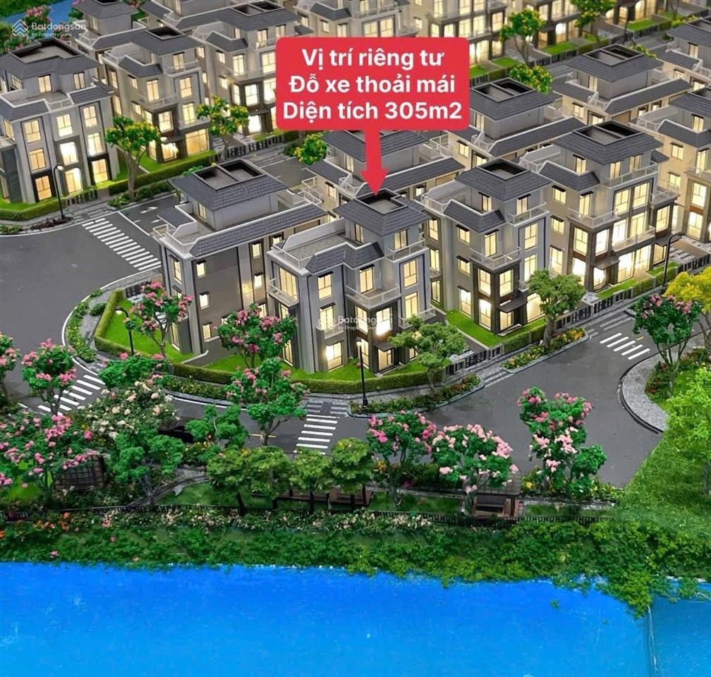Gladia biệt thự đơn lập, góc 2 mặt tiền đẹp, giáp sông và công viên, dt 305m2, thiết kế đặc biệt