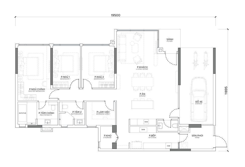 Căn 3pn limited orchard collection, gara ô tô riêng, 193m², giá chỉ 18 tỷ