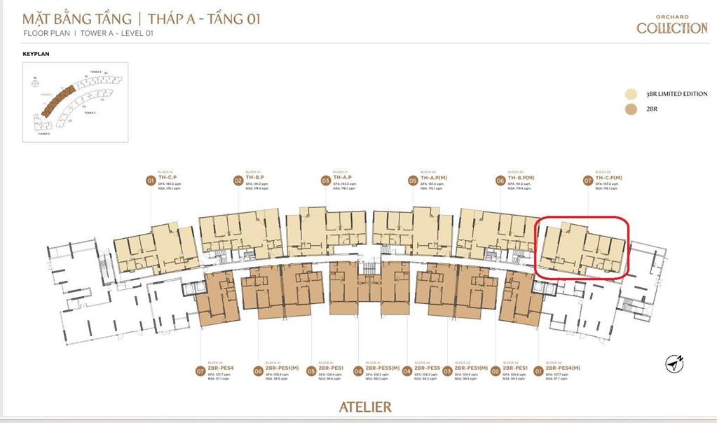 Căn 3pn limited orchard collection, gara ô tô riêng, 193m², giá chỉ 18 tỷ