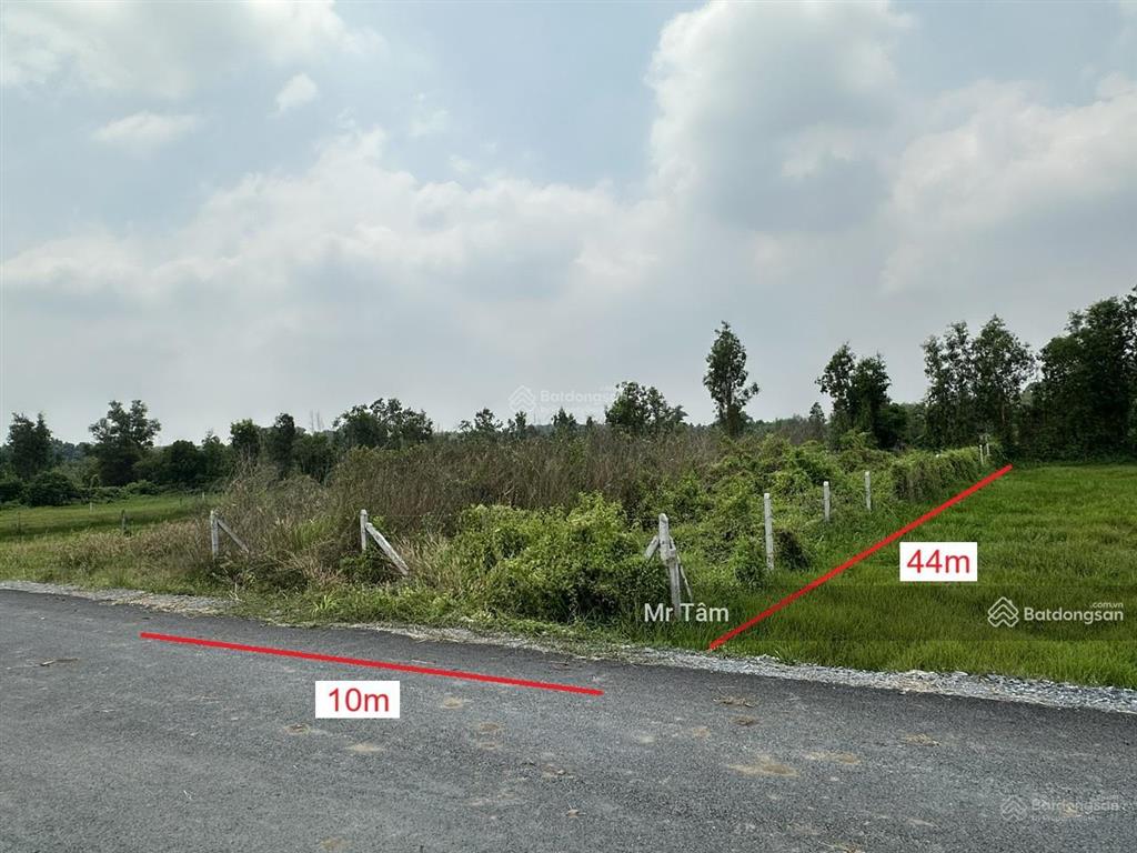 Đất củ chi! bán lô đất mt đường nhựa 812, dt 440,7m2, có 150m2 thổ, xã an phú (cũ)