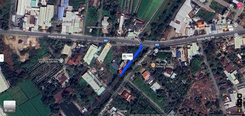 Bán lô đất 1 sẹc ngắn đường bình mỹ, tổng 316m2, full thổ cư, xã bình mỹ