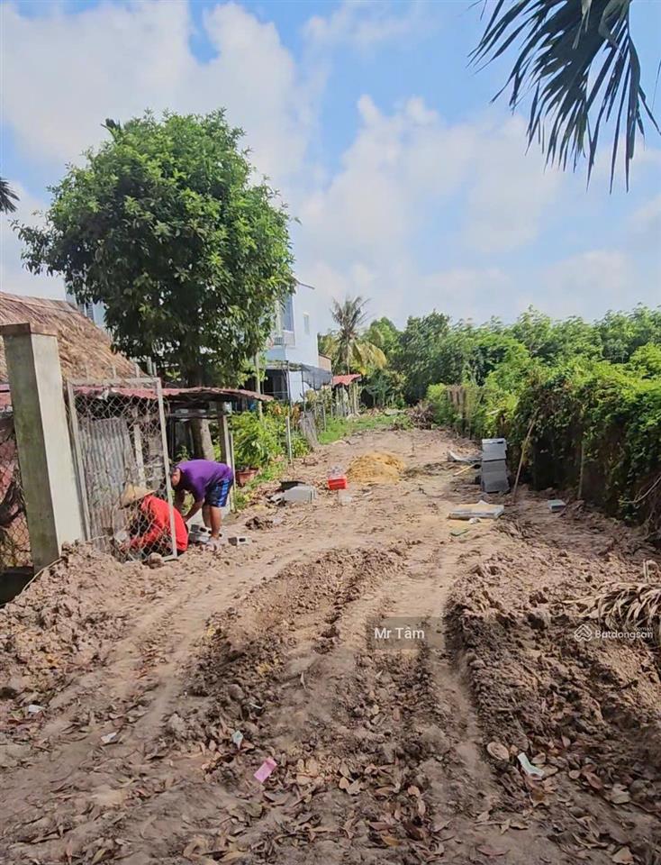 Đất củ chi! bán lô đất mt đường bùi thị điệt, dt 347m2, có 27,5m2 thổ, xã nhuận đức