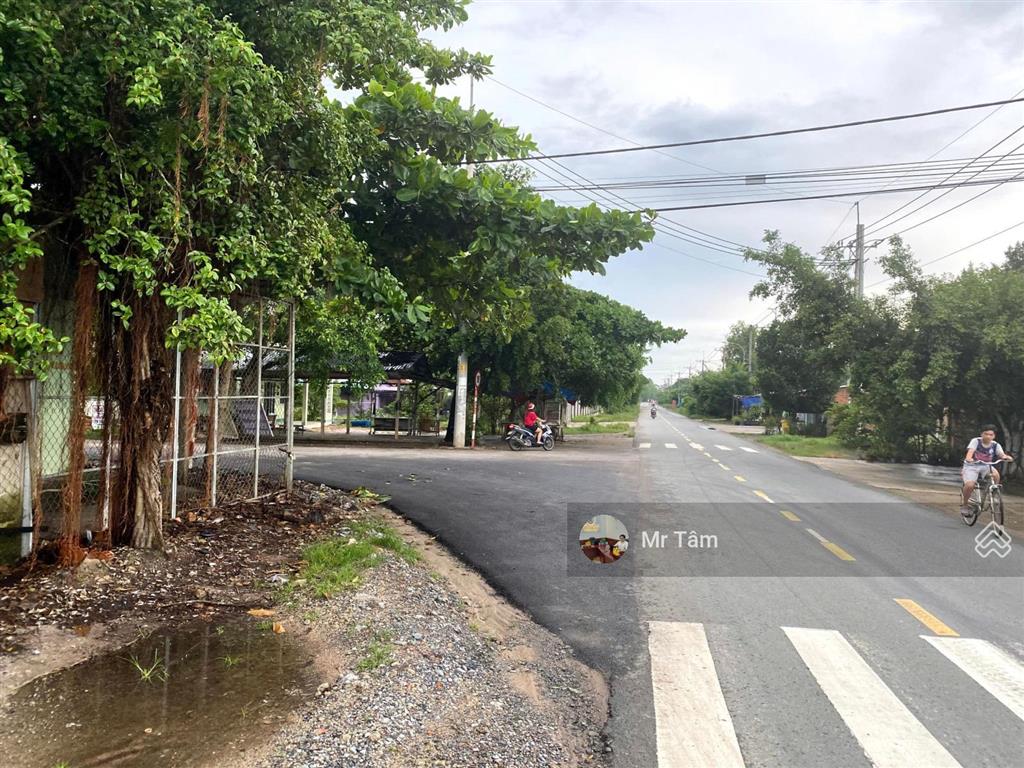 Bán lô đất góc 2mt đường tỉnh lô 7, dt 406m, có 208m thổ cư, xã an nhơn tây.