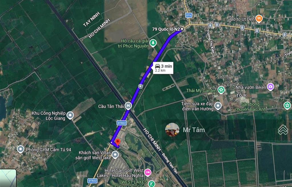 Bán lô đất góc 2 mặt tiền đường tỉnh lộ 7, 505m2 full thổ cư, xã thái mỹ