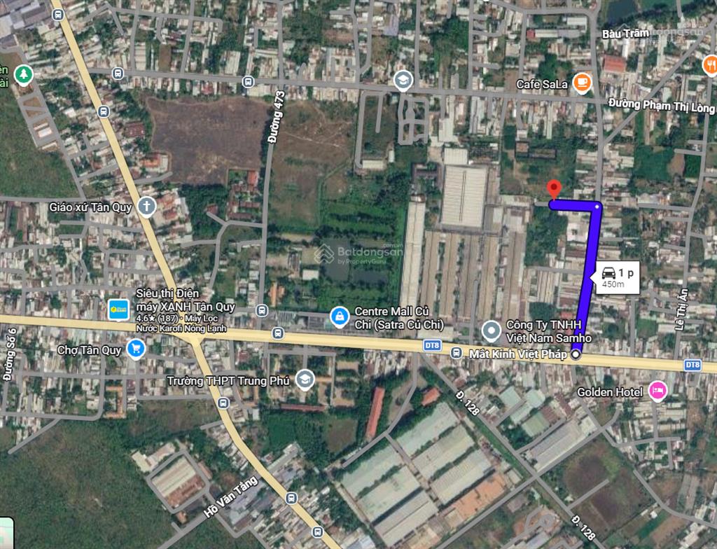 Bán lô đất 1 sẹc nguyễn thị ni, diện tích 87,5m2, full thổ, xã bình mỹ (mới)