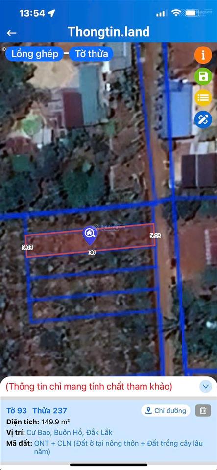 Đất nền buôn hồ chính chủ 5x30m, gần trường học, chỉ 320 triệu