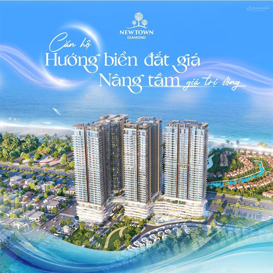 Bán căn hộ chung cư newtown diamond đà nẵng, giá ưu đãi 3.3 tỷ, 45m2 ngay biển du lịch