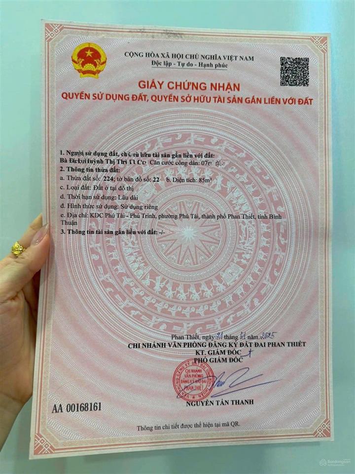 Bán lô đất đường phan kế bính, kdc phú tài phú trinh