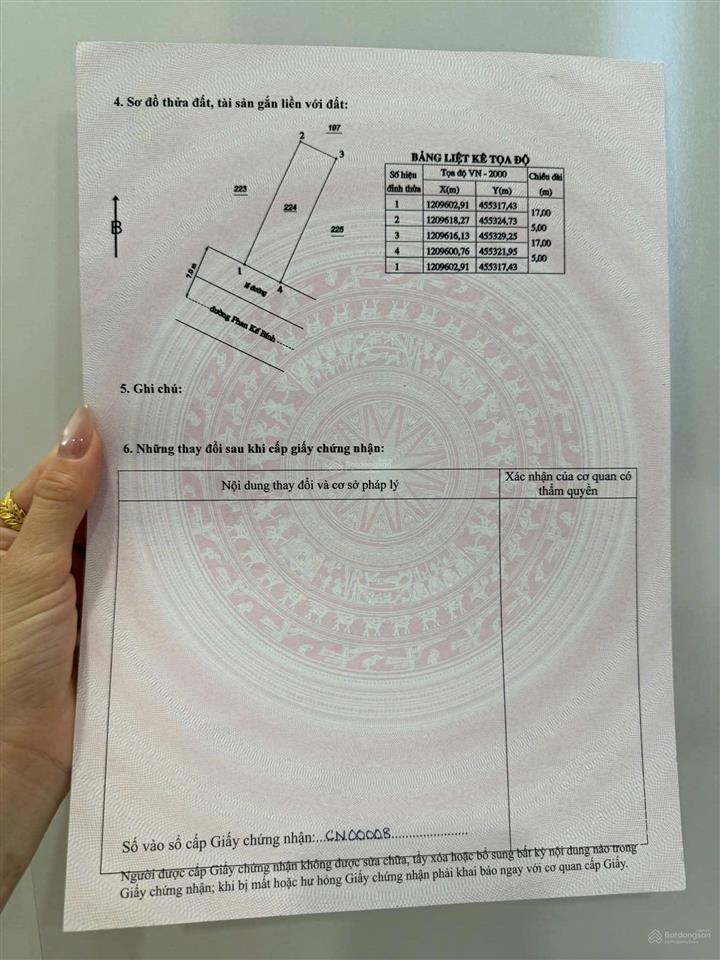 Bán lô đất đường phan kế bính, kdc phú tài phú trinh