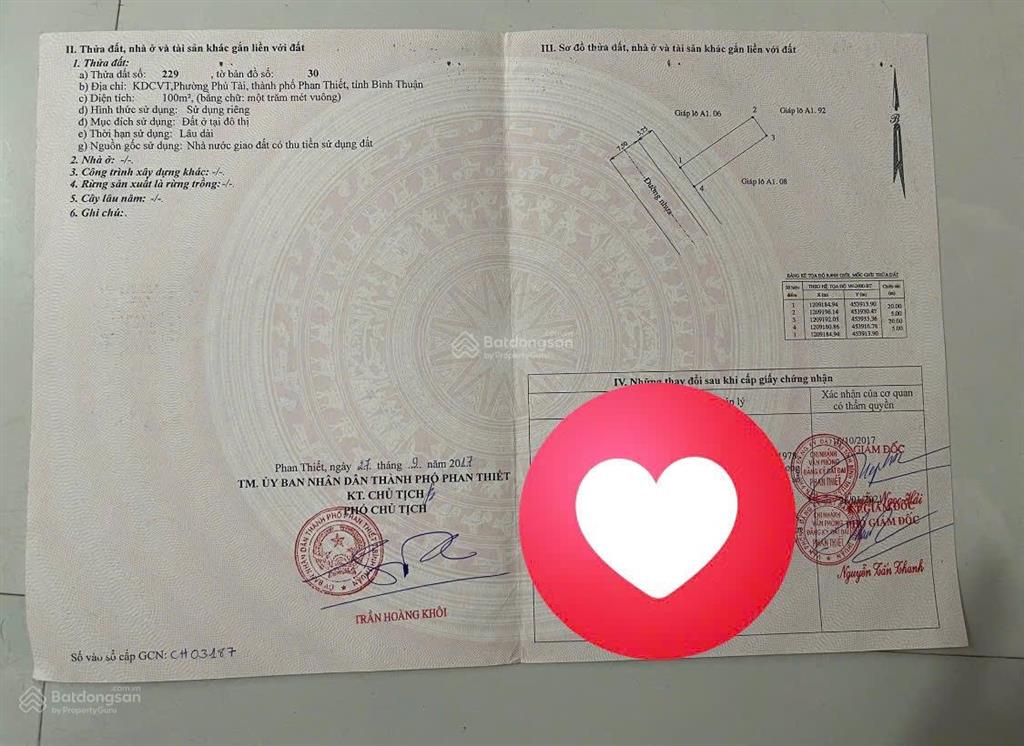 Bán gấp lô đất mặt tiền trần thủ độ, gần chung cư văn thánh, cách ql1 chỉ 100m