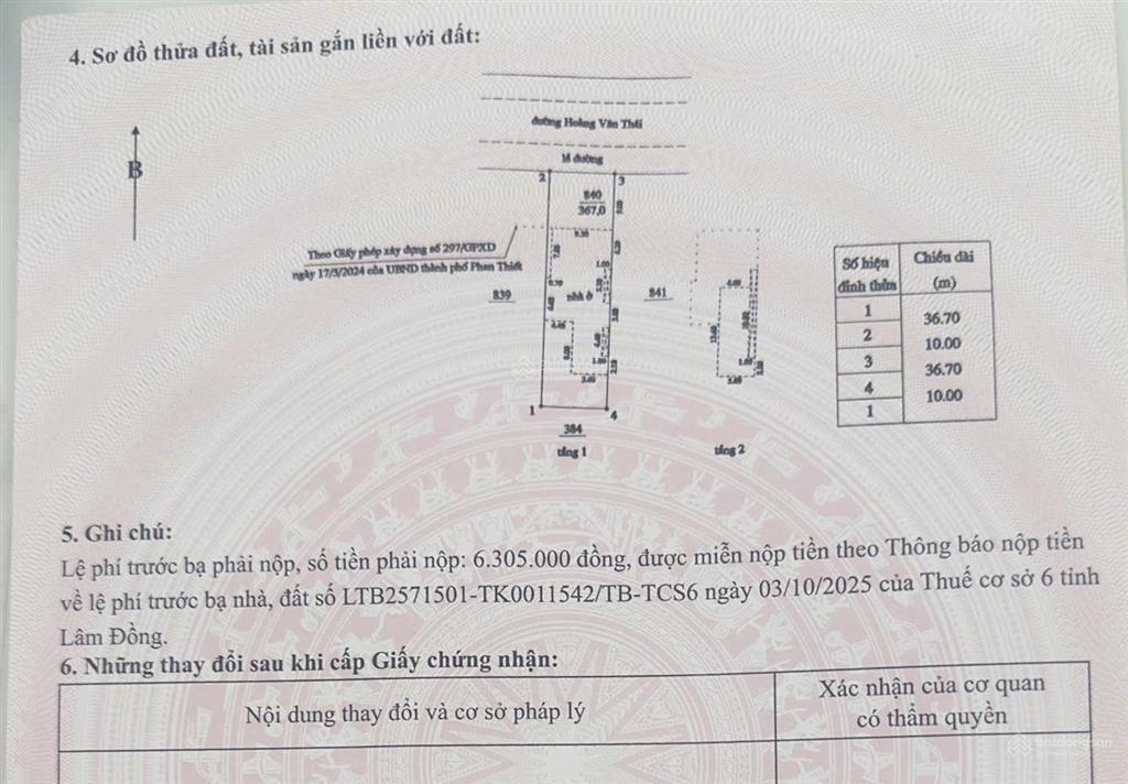 Chính chủ muốn bán nhanh căn biệt thự 367m2 kdc hùng vương, phan thiết
