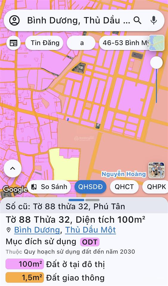 Bán đất 100m2 tại phú tân, 3,4 tỷ, sổ hồng đầy đủ