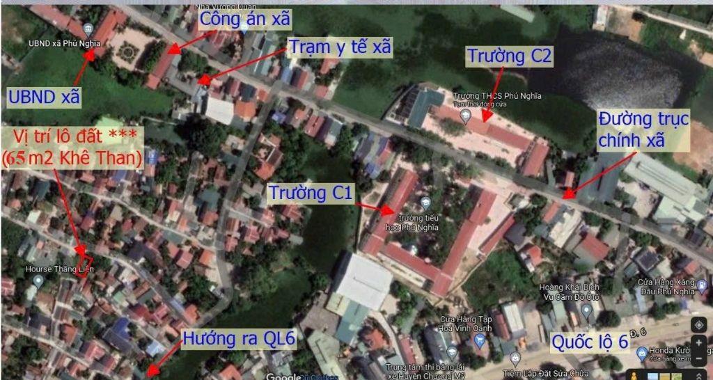 Bán đất Phú Nghĩa Chương Mỹ, 65m2 sát QL6 và 2 Khu Công Nghiệp, giá Đầu tư