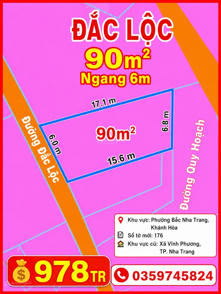 Đắc lộc  vĩnh phương (phường bắc nha trang) 998tr