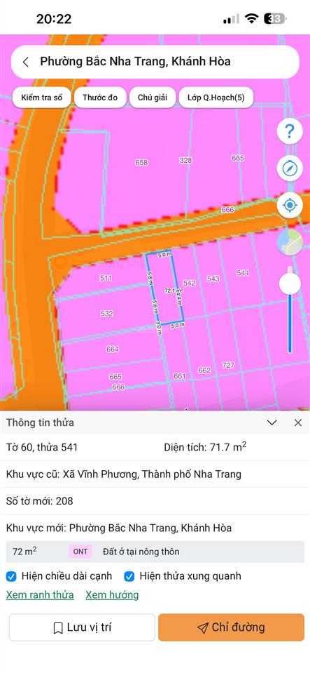 Bán đất thôn tây vĩnh phương 995tr  71m2 full thổ cư