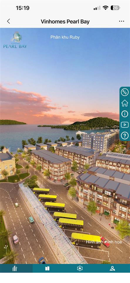Cặp liền kề vàng cửa ngõ nhà ga cáp treo vinpearl hiếm có tại vinhomes pearl bay
