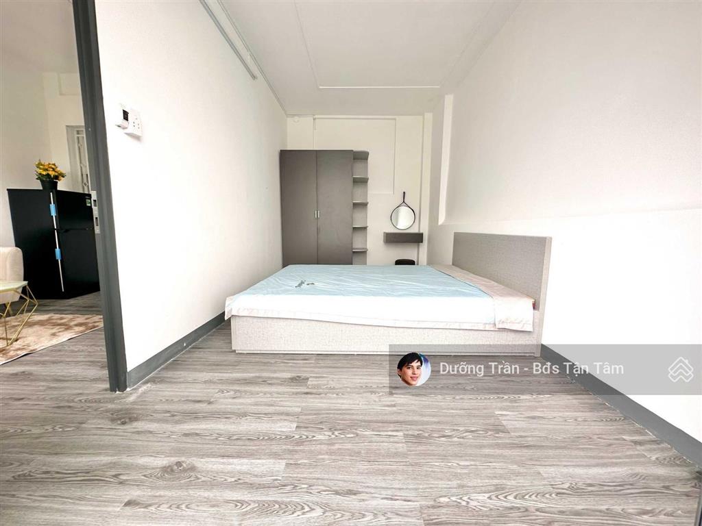 Căn hộ 1pn balcon 43m2 máy giặt riêng full nt mới 100% q. phú nhuận. ngã 4 nguyễn văn trỗi
