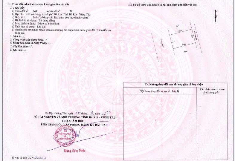Bán đất tại biệt thự lan anh 1, võ văn kiệt, 5 tỷ, 240m2, pháp lý đầy đủ, mặt tiền 12m