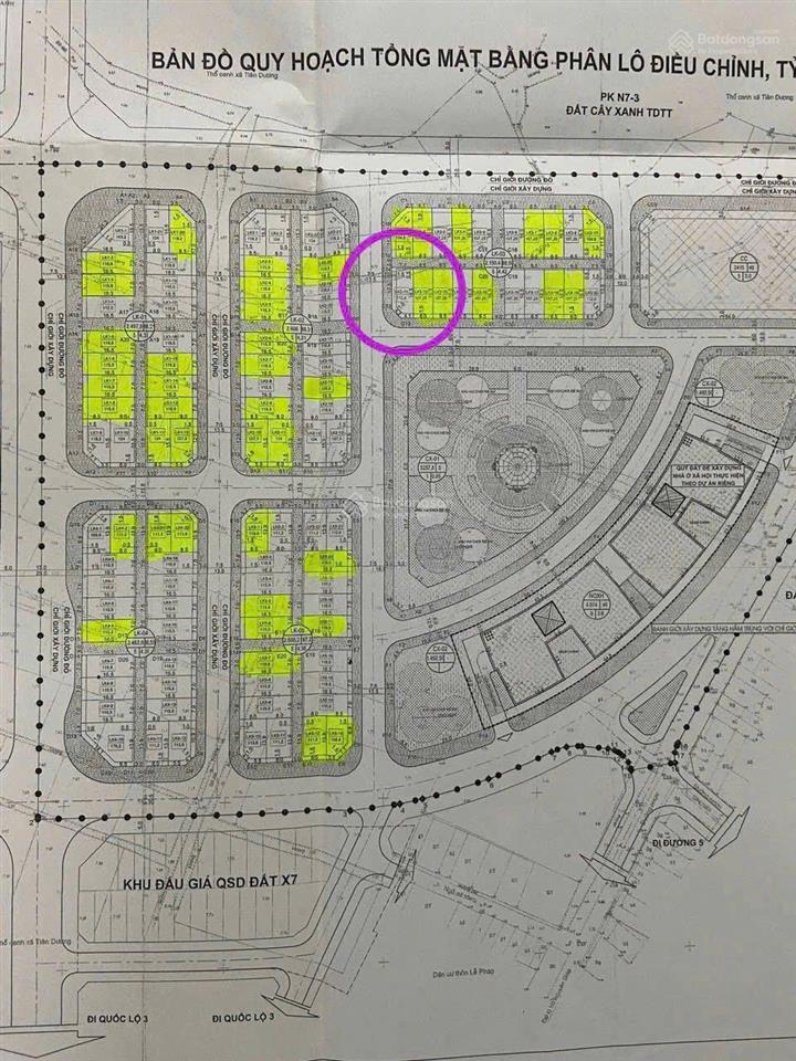Chuyển nhượng lô góc xẻ khe 3 mặt thoáng tại đấu giá tây bắc lễ pháp, xã tiên dương. mặt đường 25m