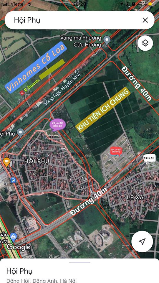 Cần bán 189m2 mt 6,55m nở hậu tại bìa thôn hội phụ, xã đông hội.  e doanh 0973 516 ***