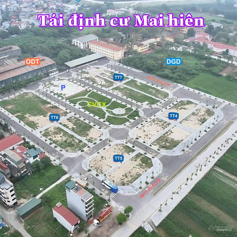 Cần bán lô góc đắc địa 164,5m2 mặt đường 25m tại tái định cư mai hiên, xã mai lâm cũ.  e doanh