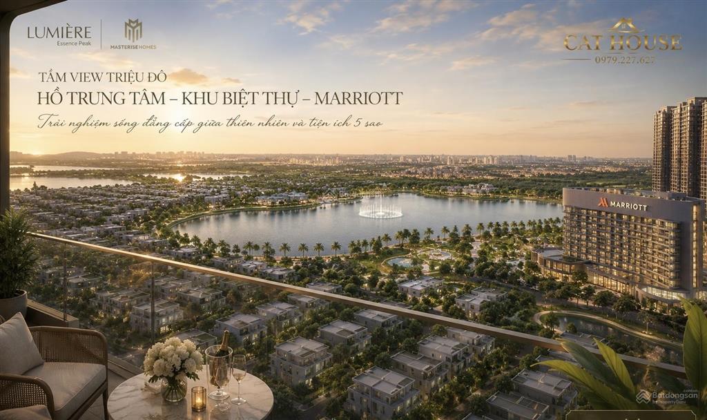 Masteri lumière essence peak 4pn vvip thang máy riêng tầng trung 183m2 view hồ đẹp nhất 0979 227 ***