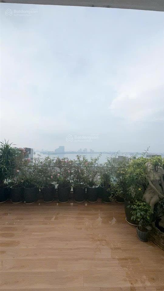 Căn góc 3 thoáng duplex thông tầng 3pn 303m2 sân vườn chạy quanh toà golden westlake view hồ tây