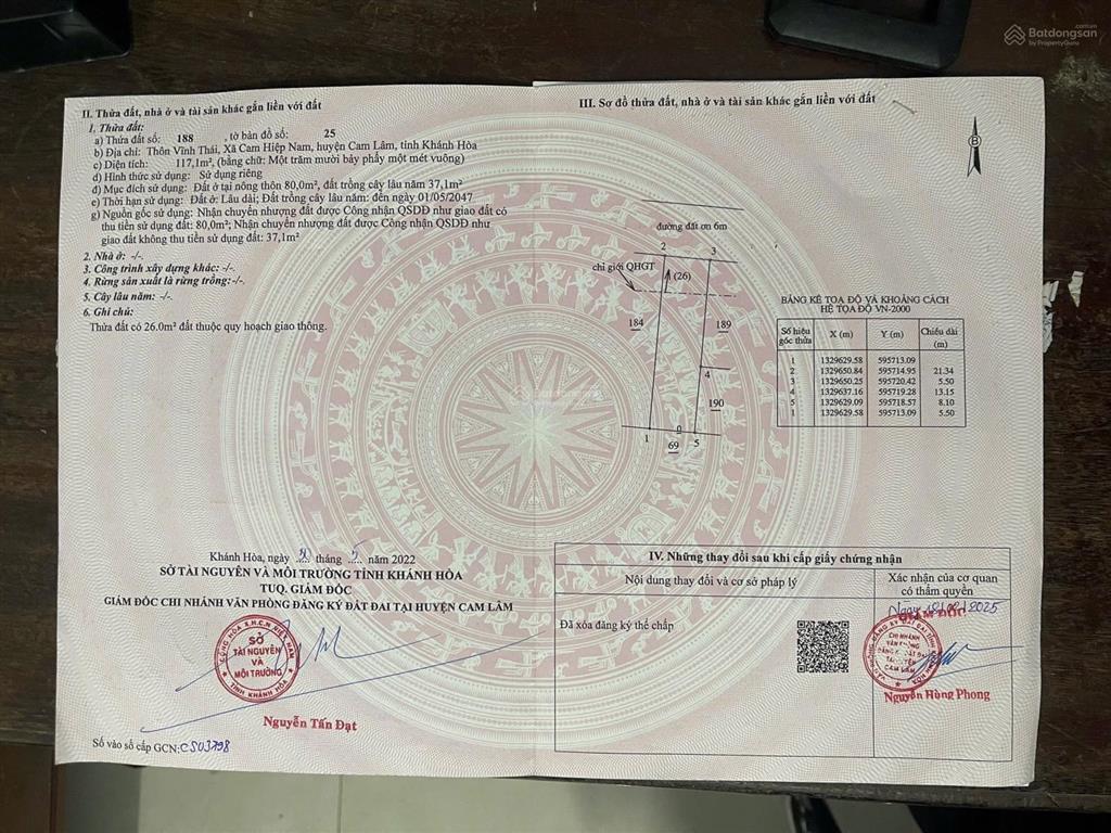 Chỉ 1 tỷ khu an toàn, trung tâm bàn cờ cam hiệp nam, nằm cạnh dự án vin