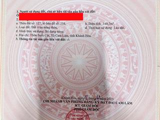 Bán đất tại cam hiệp nam giá 1 tỷ, 140m2 full thổ cư ngay cạnh dự án vin