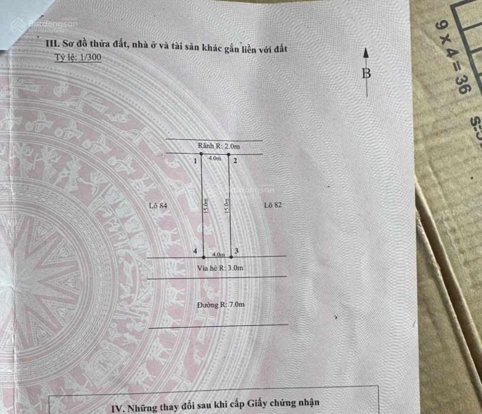 Bán lô đất giá tốt, tái định cư bắc sông cấm