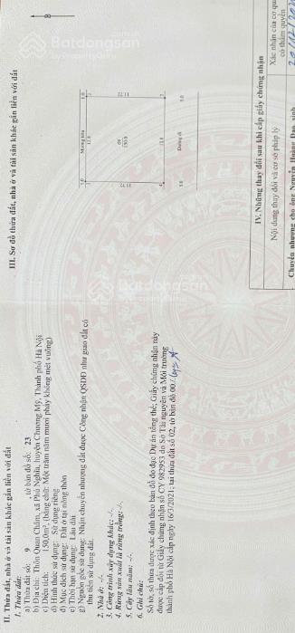 Cần tiền bán gấp lô đất đẹp vuông như bánh chưng tại phú nghĩa, chương mỹ, hà nội
