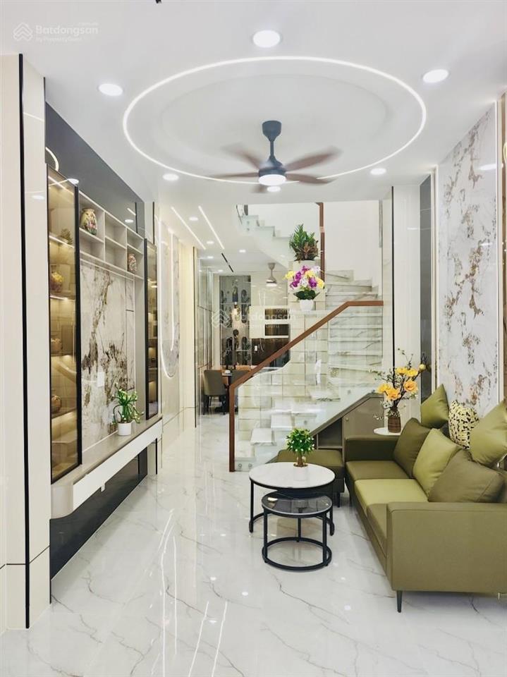 Nhà mới 3 tầng, 45m², 5,65 tỷ, full nội thất, cách mt nguyễn sỹ sách 15m, kề chợ tân trụ