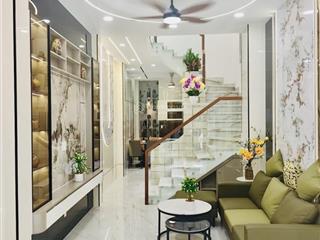 Nhà mới 3 tầng, 45m², 5,65 tỷ, full nội thất, cách mt nguyễn sỹ sách 15m, kề chợ tân trụ