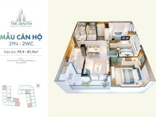 Bán căn hộ zenith full bể bơi, sân vườn trên cao, cạnh tổ hợp giáo dục fpt, gần siêu thị aeon mall