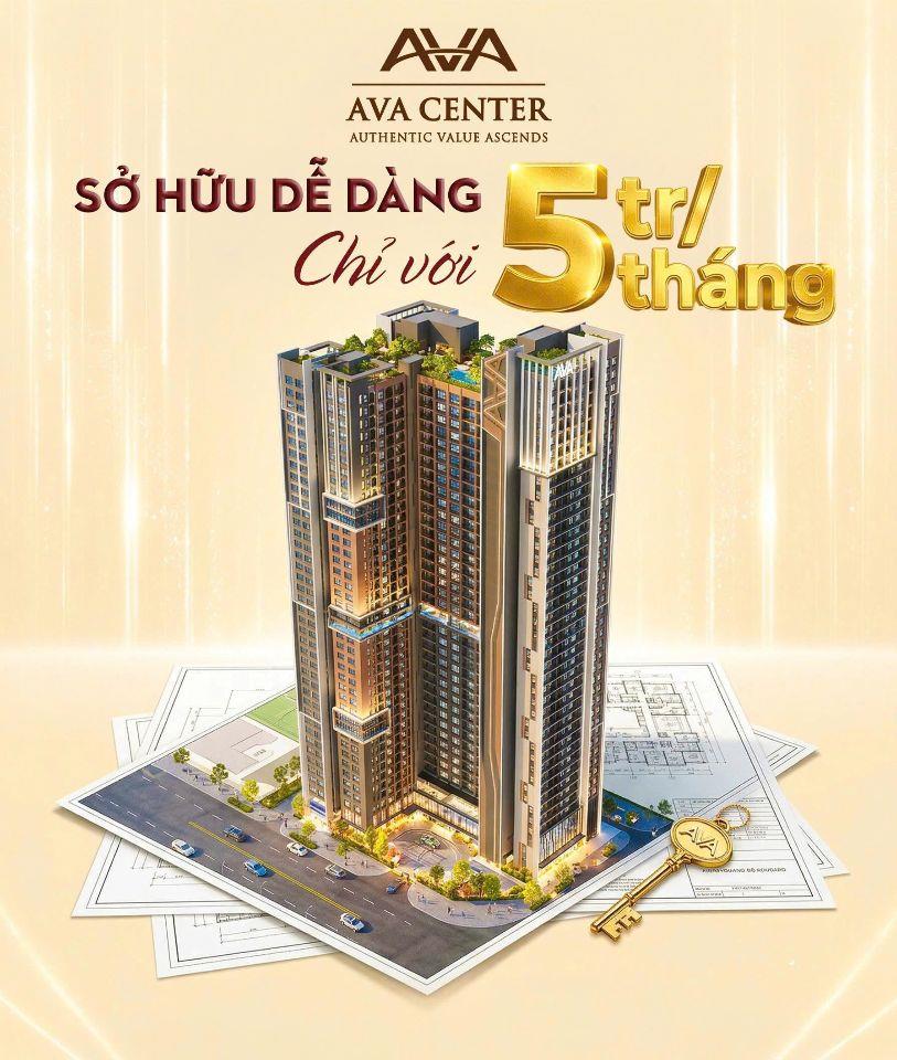 Bán căn hộ Ava Center cạnh Ga Metro số 6, chỉ từ 1,5 tỷ/căn full nội thất Lh 0938677909 Hiền xem nhà