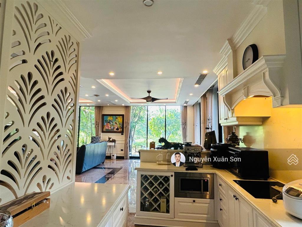 Cho thuê biệt thự song lập park river 336m2 full đồ xịn, sân vườn view hồ sau nhà 55tr/tháng