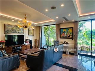 Cho thuê biệt thự song lập park river 336m2 full đồ xịn, sân vườn view hồ sau nhà 55tr/tháng